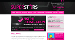 Desktop Screenshot of grimessuperstars.com